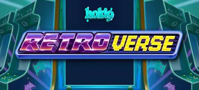 Tampilan visual retro arcade pada permainan slot RetroVerse